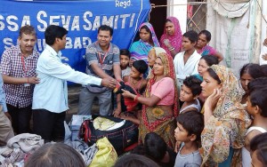 Cloth Distribution by OSS Volunteers